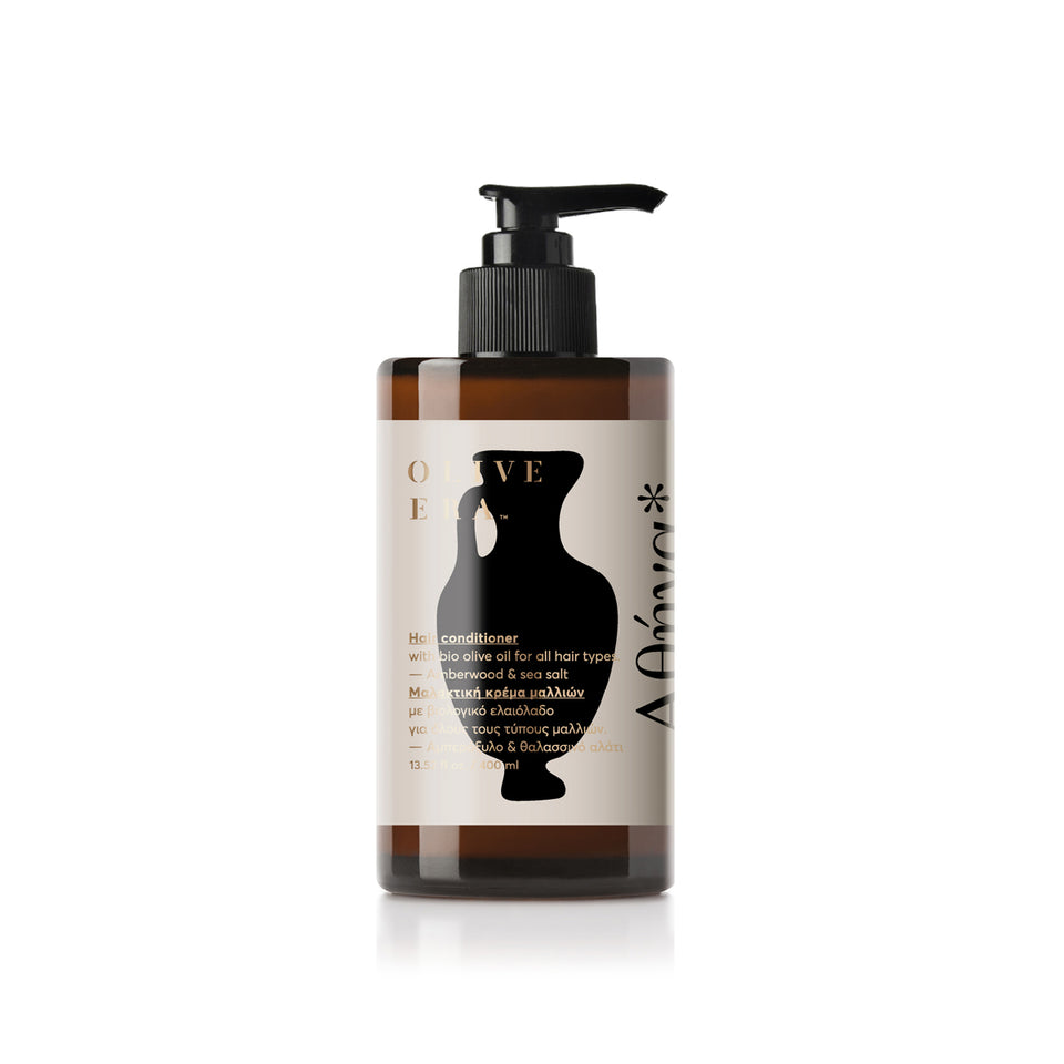 Hair conditioner met bio-olijfolie "amber wood & sea salt" - Athena