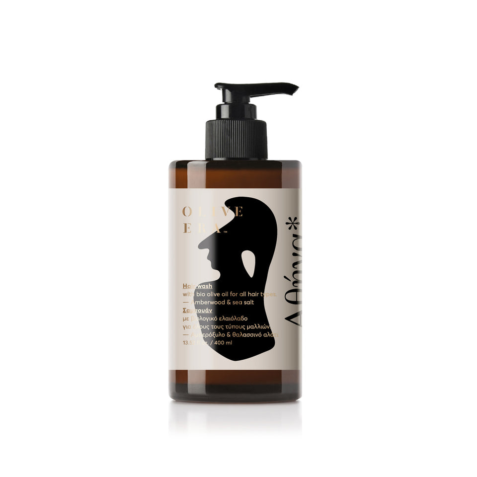 Hair wash met bio-olijfolie "amber wood & sea salt" - Athena