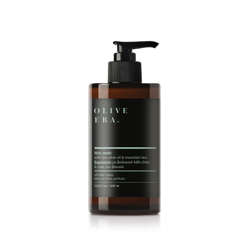 Hair wash met bio olijfolie & mountain tea